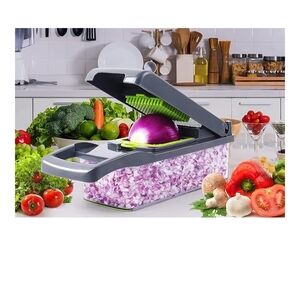 16 In One Multi-Function Gray Vegetable Chopper